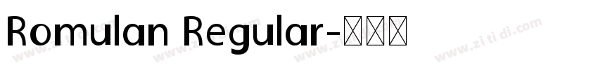 Romulan Regular字体转换